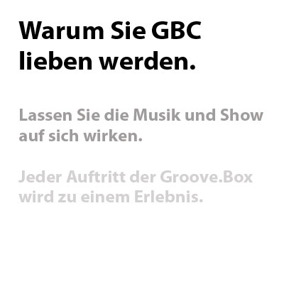 Warum sie GBC lieben werden. Lassen Sie die Show auf sich wirken
